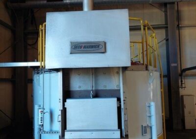 Electric furnace with a rotary hearth TYPE RHE-230/1000A with a water bath