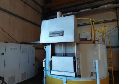 Electric furnace with a rotary hearth TYPE RHE-230/1000A with a water bath