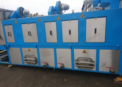 Industrial roller washing machine