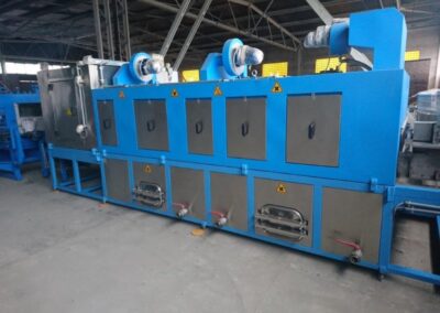 Industrial roller washing machine