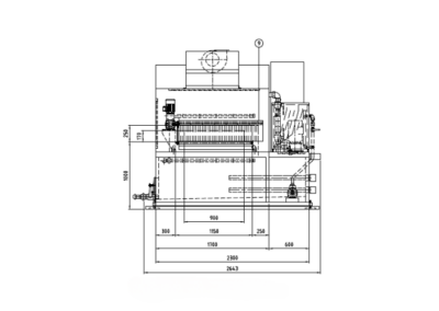 Industrial roller washing machine