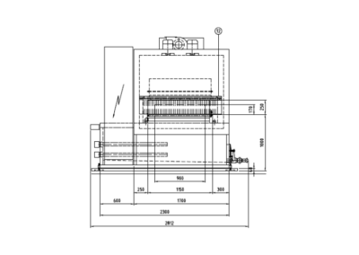 Industrial roller washing machine